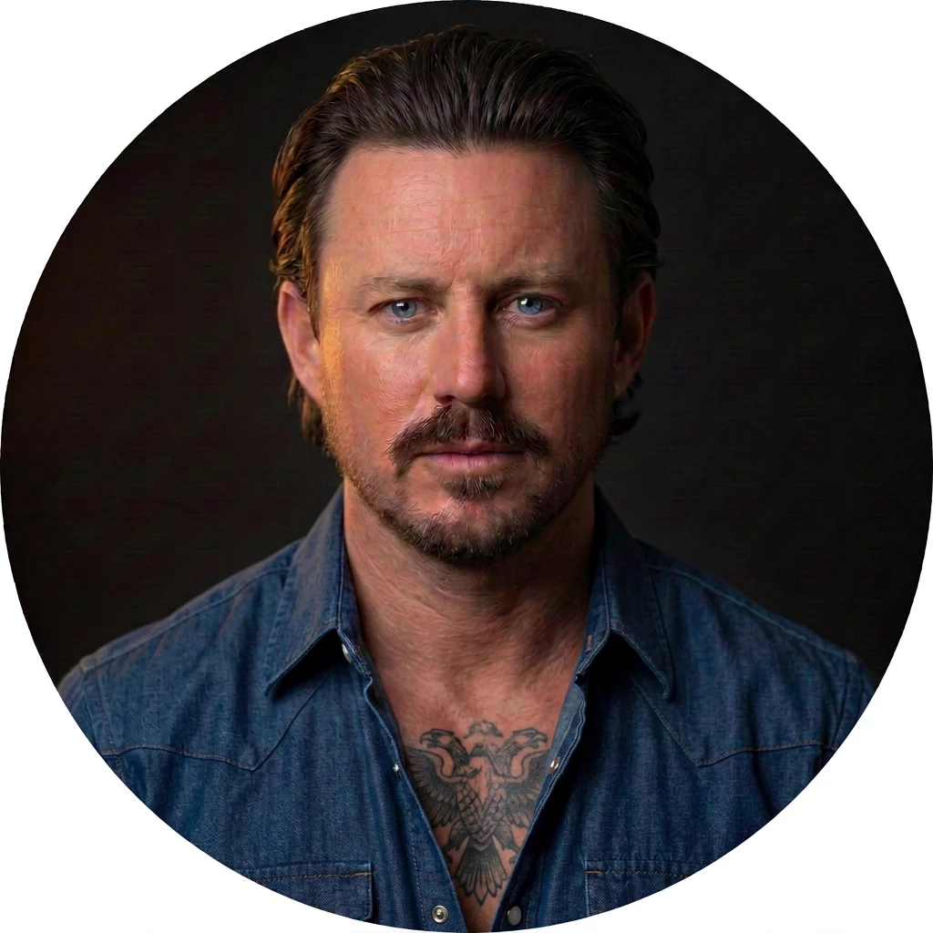 Portrait of dark romantic thriller author Jace Blackwell
